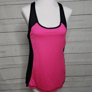 Impact Jillian Michaels hot pink black tank L